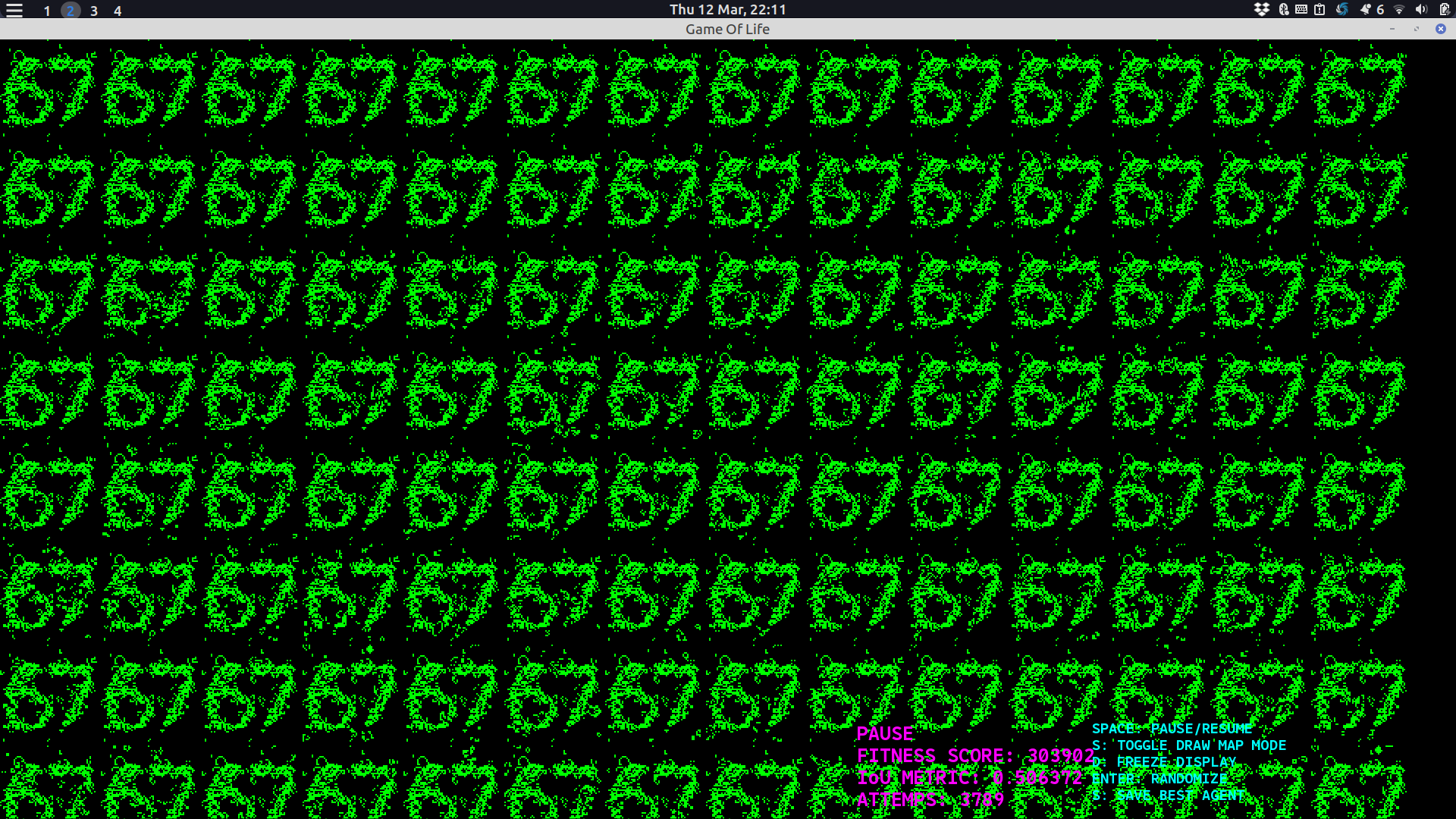 Inverse Game of Life demo
